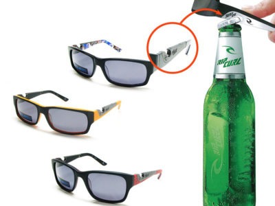 Les lunettes de soleil avec décapsuleur !